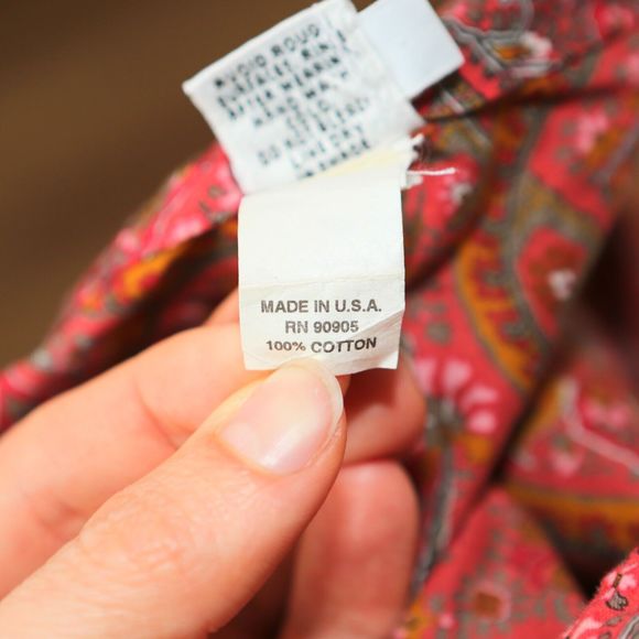 MALIA MILLS - Paisley Design Cotton Drawstring Full Maxi Skirt - Women's Small - Picture 8 of 8